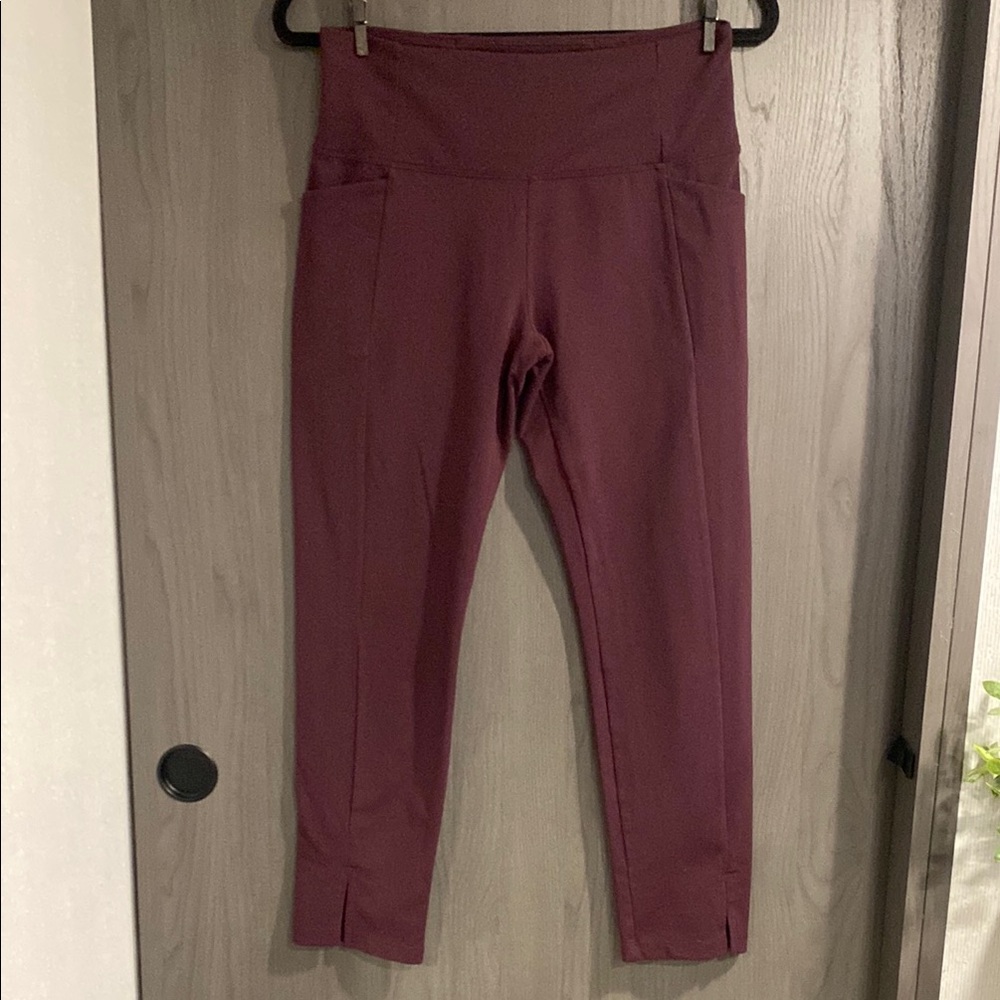 Athleta Deep Burgundy Leggings